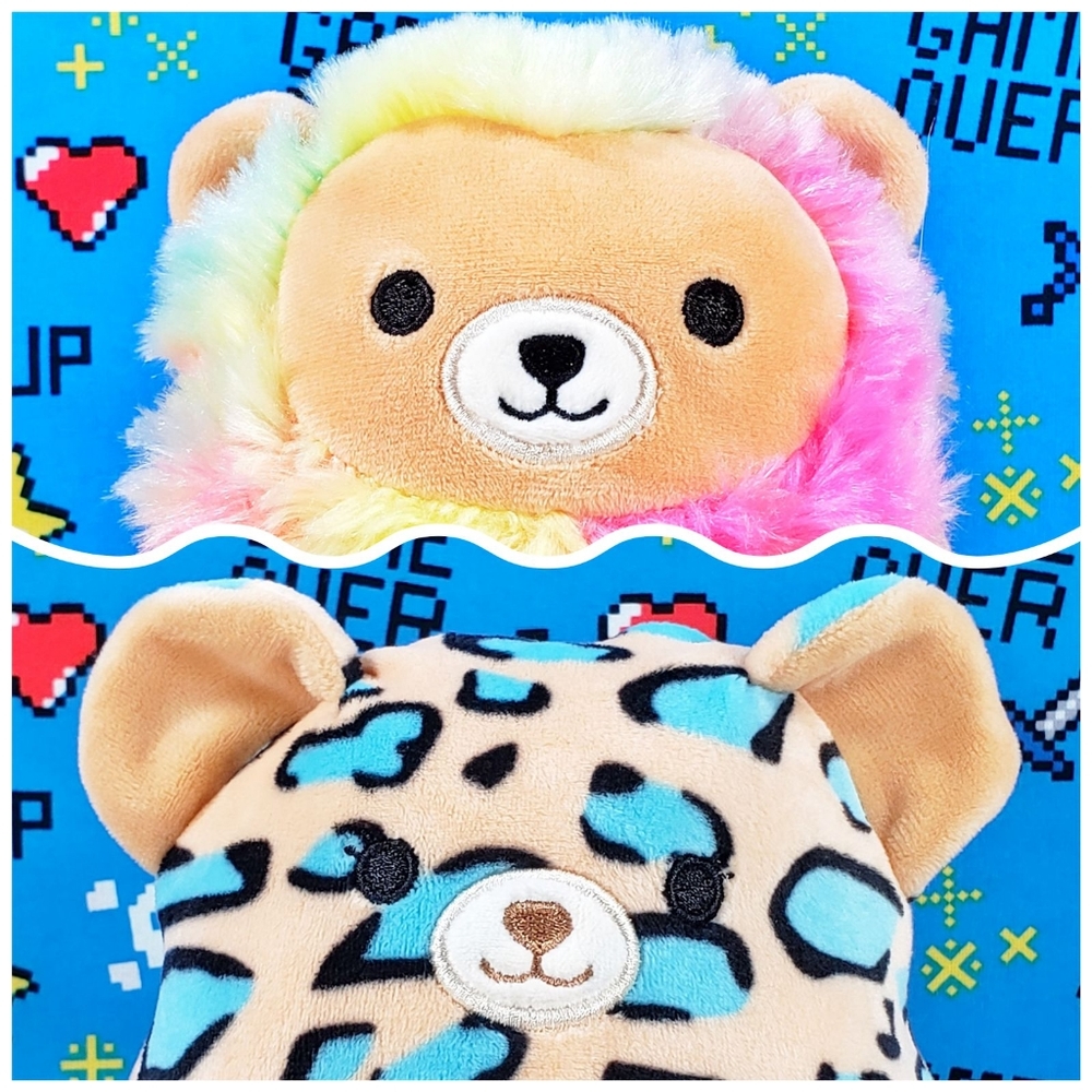 Squishmallow Liv & Leonard Flipamallow 5" UltraSoft Stuffed Reversible Plush NWT